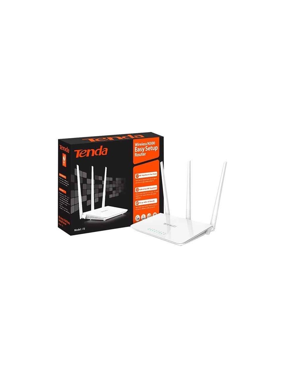 Tenda F3 4 PORT 300 MBPS 3 ANTENLİ ACCESS POINT ROUTER