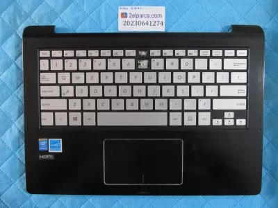 Asus q302l üst kasa klavye kasasi klavye dahil (1tane vida yeri tamirli ve 2 tane tuş eksik ) orjinal ürün