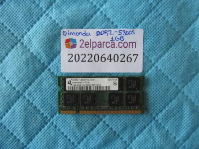 Qimonda 1gb ddr2 5300s 555-12-e0 ram bellek orjinal ürün