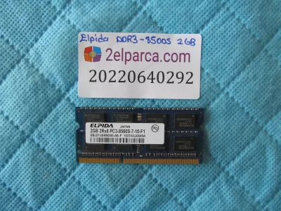 Elpida 2gb ddr3 8500s 7-10-f1 ram bellek orjinal ürün