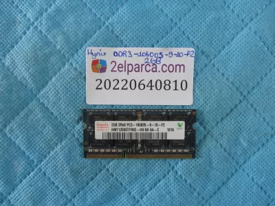 Hynix ddr3-10600s-9-10-f2 2gb ram bellek orjinal ürün