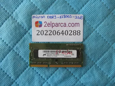 Micron 2gb ddr3l 12800s 11-11-b2 ram bellek orjinal ürün