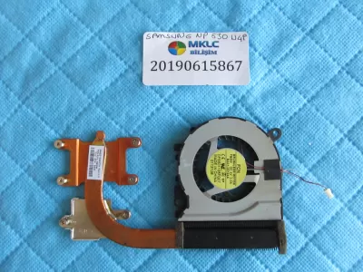 Samsung np530u4p fan bakir soğutucu (heatsink) orjinal ürün