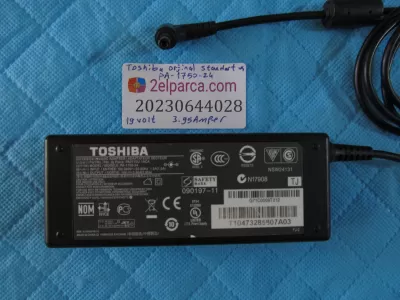Toshiba orjinal adaptör pa-1750-24 19volt 3.95 amper standart uç orjinal