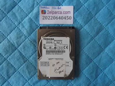Toshiba 320 gb 2.5" %100 sağlik orjinal testli ürün