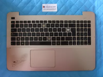 Asus x554l üst kasa klavye kasasi klavye dahil 4 tuş eksik touchpad dahil orjinal ürün