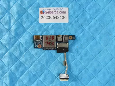 Lenovo y50-70 usb ses kart okuyucu port ve flex orijinal ürün