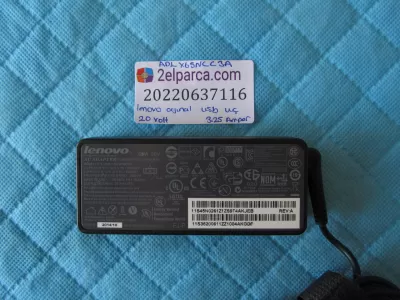 Lenovo adaptör adlx65ncc3a 20volt 3.25 amper usb uç  orjinal ürün
